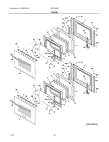 05 - Doors parts for Frigidaire Oven FGET3065PBD from AppliancePartsPros.com