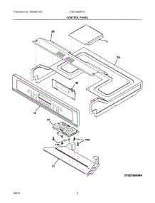 02 - Control Panel parts for Frigidaire Oven FGET3065PFD from AppliancePartsPros.com