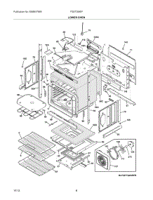 07 - Lower Oven parts for Frigidaire Wall Oven FGET3065PWB from AppliancePartsPros.com