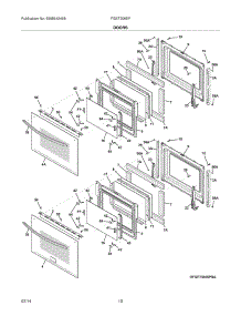 09 - Doors parts for Frigidaire Wall Oven FGET3065PWC from AppliancePartsPros.com