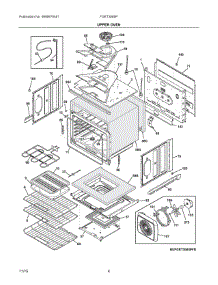 03 - Upper Oven parts for Frigidaire Oven FGET3065PWD from AppliancePartsPros.com