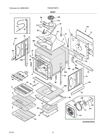 05 - Body parts for Frigidaire Wall Oven FGEW2765PFA from AppliancePartsPros.com