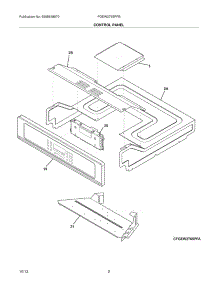 03 - Control Panel parts for Frigidaire Wall Oven FGEW2765PFB from AppliancePartsPros.com
