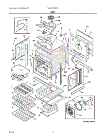 03 - Body parts for Frigidaire Oven FGEW2765PFC from AppliancePartsPros.com