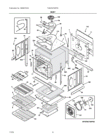 03 - Body parts for Frigidaire Oven FGEW2765PFD from AppliancePartsPros.com