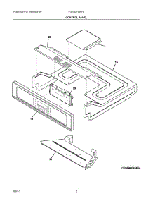 02 - Control Panel parts for Frigidaire Wall Oven FGEW2765PFE from AppliancePartsPros.com
