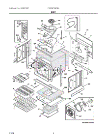 03 - Body parts for Frigidaire Oven FGEW276SPBA from AppliancePartsPros.com