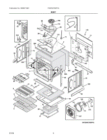 03 - Body parts for Frigidaire Oven FGEW276SPFA from AppliancePartsPros.com