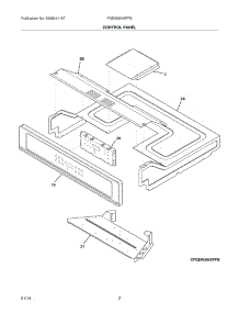 03 - Control Panel parts for Frigidaire Wall Oven FGEW3045PFB from AppliancePartsPros.com