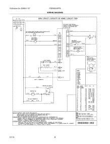 08 - Wiring Diagram parts for Frigidaire Wall Oven FGEW3045PFB from AppliancePartsPros.com