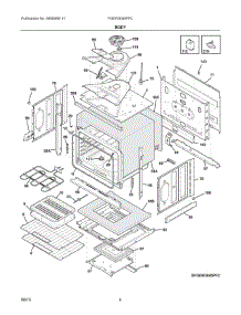03 - Body parts for Frigidaire Oven FGEW3045PFC from AppliancePartsPros.com