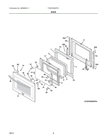 04 - Door parts for Frigidaire Oven FGEW3045PFC from AppliancePartsPros.com