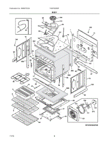 03 - Body parts for Frigidaire Oven FGEW3065PBD from AppliancePartsPros.com