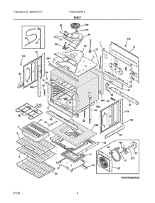 03 - Body parts for Frigidaire Oven FGEW3065PFD from AppliancePartsPros.com