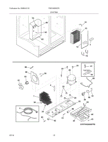 13 - System parts for Frigidaire Refrigerator FGEX26D6QF0 from AppliancePartsPros.com