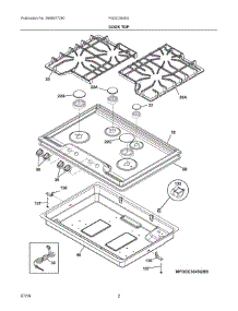 02 - Cook Top parts for Frigidaire Cooktop FGGC3045QWB from AppliancePartsPros.com