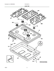 02 - Cook Top parts for Frigidaire Cooktop FGGC3047QBA from AppliancePartsPros.com