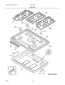 02 - Cook Top parts for Frigidaire Cooktop FGGC3047QSB from AppliancePartsPros.com