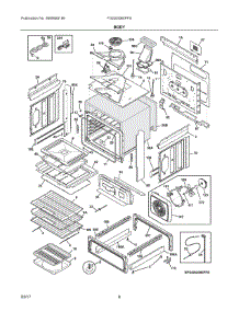 04 - Body parts for Frigidaire Range FGGS3065PFS from AppliancePartsPros.com