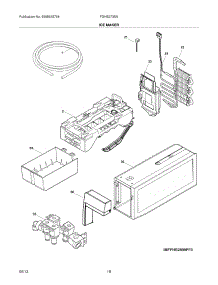 17 - Ice Maker parts for Frigidaire Refrigerator FGHB2735NE3 from AppliancePartsPros.com