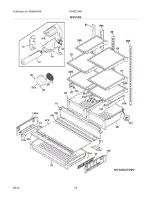 09 - Shelves parts for Frigidaire Refrigerator FGHB2735NF2 from AppliancePartsPros.com