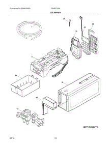 17 - Ice Maker parts for Frigidaire Refrigerator FGHB2735NP2 from AppliancePartsPros.com