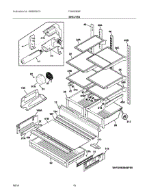 05 - Shelves parts for Frigidaire Refrigerator FGHB2866PE3 from AppliancePartsPros.com