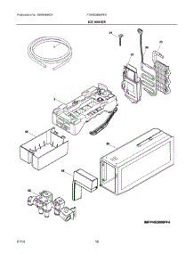 09 - Ice Maker parts for Frigidaire Refrigerator FGHB2866PE4 from AppliancePartsPros.com