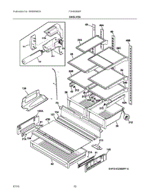 05 - Shelves parts for Frigidaire Refrigerator FGHB2866PE7A from AppliancePartsPros.com
