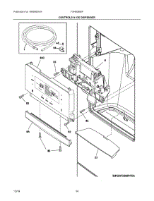 07 - Controls & Ice Dispenser parts for Frigidaire Refrigerator FGHB2866PEHA from AppliancePartsPros.com
