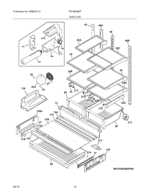 09 - Shelves parts for Frigidaire Refrigerator FGHB2866PF1 from AppliancePartsPros.com