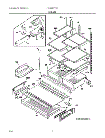 05 - Shelves parts for Frigidaire Refrigerator FGHB2866PFAA from AppliancePartsPros.com