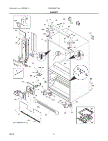 04 - Cabinet parts for Frigidaire Refrigerator FGHB2866PFBA from AppliancePartsPros.com