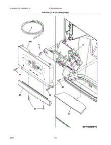 07 - Controls & Ice Dispenser parts for Frigidaire Refrigerator FGHB2866PFBA from AppliancePartsPros.com