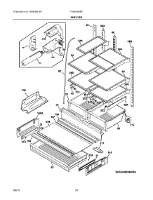 05 - Shelves parts for Frigidaire Refrigerator FGHB2866PFCA from AppliancePartsPros.com