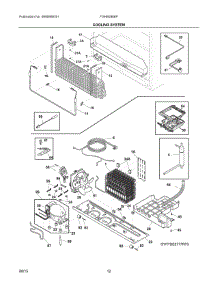 06 - Cooling System parts for Frigidaire Refrigerator FGHB2866PFEA from AppliancePartsPros.com