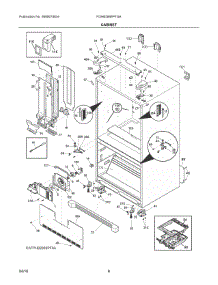 04 - Cabinet parts for Frigidaire Refrigerator FGHB2866PFGA from AppliancePartsPros.com
