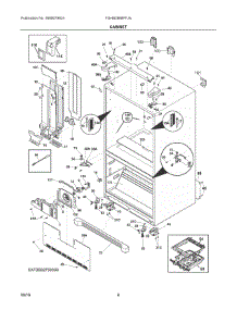 04 - Cabinet parts for Frigidaire Refrigerator FGHB2866PFJA from AppliancePartsPros.com