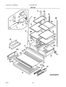 05 - Shelves parts for Frigidaire Refrigerator FGHB2866PFMA from AppliancePartsPros.com