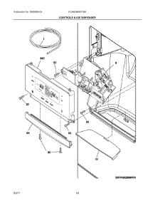 07 - Controls & Ice Dispenser parts for Frigidaire Refrigerator FGHB2866PFMA from AppliancePartsPros.com