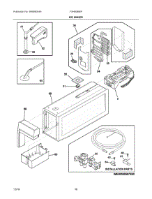 09 - Ice Maker parts for Frigidaire Refrigerator FGHB2866PFNA from AppliancePartsPros.com