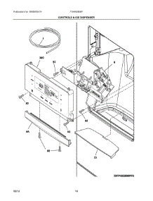 07 - Controls & Ice Dispenser parts for Frigidaire Refrigerator FGHB2866PP3 from AppliancePartsPros.com