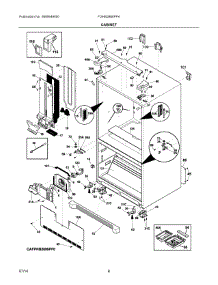 04 - Cabinet parts for Frigidaire Refrigerator FGHB2866PP4 from AppliancePartsPros.com