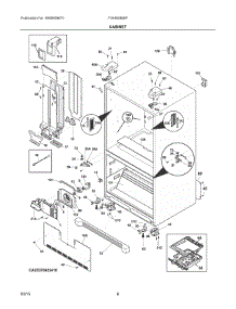04 - Cabinet parts for Frigidaire Refrigerator FGHB2866PP5A from AppliancePartsPros.com