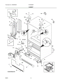 04 - Cabinet parts for Frigidaire Refrigerator FGHB2866PP6A from AppliancePartsPros.com