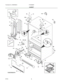 04 - Cabinet parts for Frigidaire Refrigerator FGHB2866PP7A from AppliancePartsPros.com