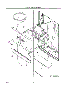 07 - Controls & Ice Dispenser parts for Frigidaire Refrigerator FGHB2866PPAA from AppliancePartsPros.com