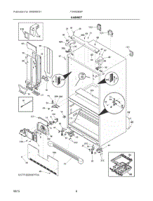 04 - Cabinet parts for Frigidaire Refrigerator FGHB2866PPBA from AppliancePartsPros.com