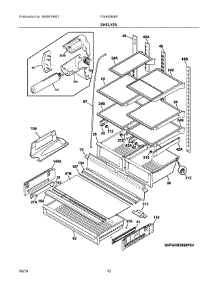 05 - Shelves parts for Frigidaire Refrigerator FGHB2866PPEA from AppliancePartsPros.com