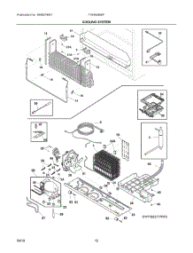 06 - Cooling System parts for Frigidaire Refrigerator FGHB2866PPEA from AppliancePartsPros.com